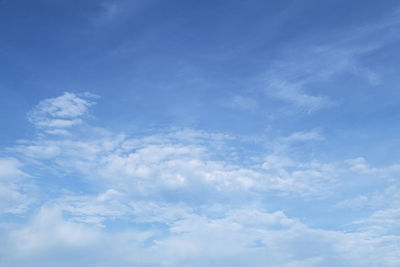 Low angle view of clouds in sky