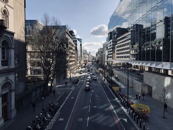 City street and buildings