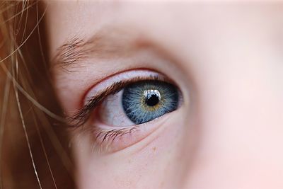 Close-up portrait of young girl