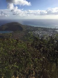 Scenic view of sea against sky