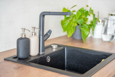 Close-up of sink