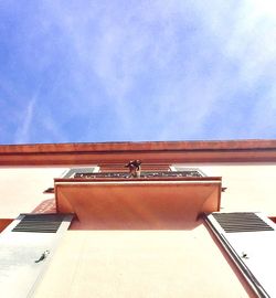 Low angle view of built structure against sky