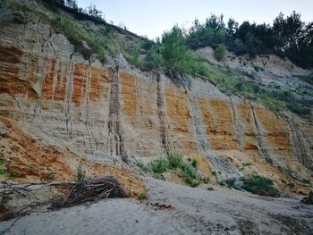 Scenic view of land against sky