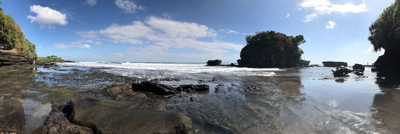 Panoramic view of sea against sky