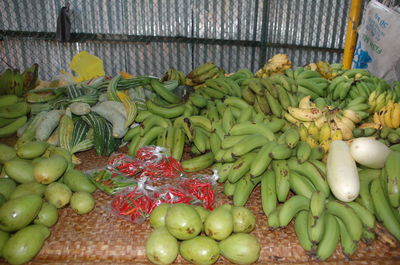 Fruits for sale at market stall