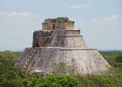 Castle against cloudy sky