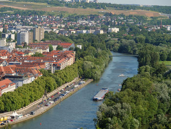 The city of wuerzburg in bavaria