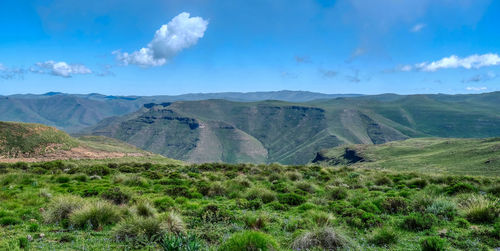 Panoramic view of landscape against sky