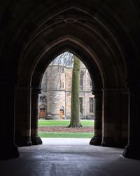 Entrance of historic building