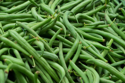 Full frame shot of green beans