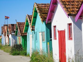 Houses against sky