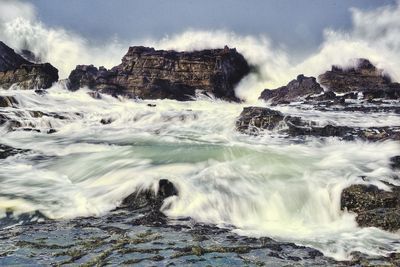 Scenic view of sea against sky