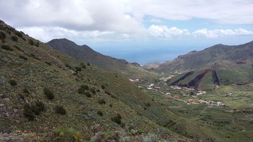 Panoramic view of landscape against sky