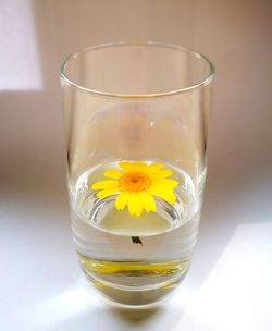 Close-up of water in glass