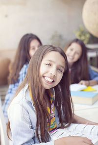 Portrait of a smiling young woman