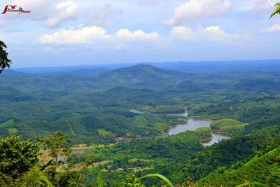 Aerial view of landscape