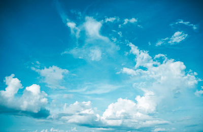 Low angle view of clouds in sky