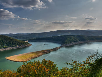 Scenic view of river against sky