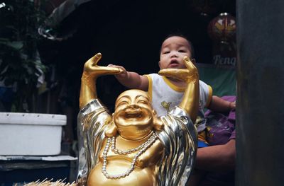 Close-up of statue