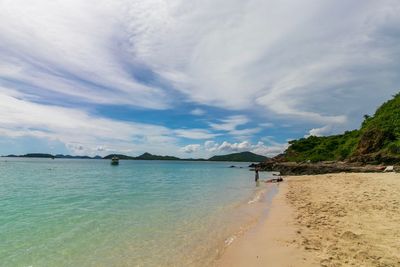 Scenic view of sea against sky