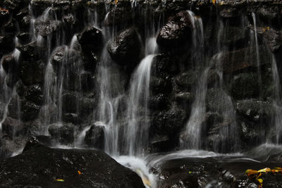 Scenic view of waterfall