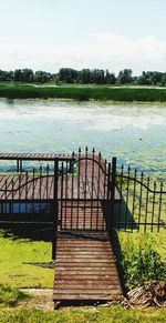 Pier on lake