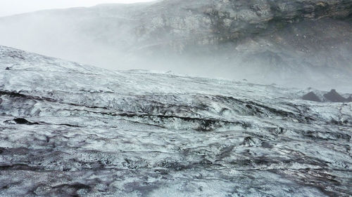 Scenic view of snowcapped mountains