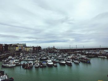 Boats in sea