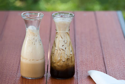 Close-up of drink on table