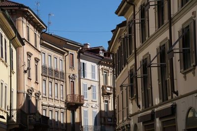 Low angle view of buildings in city