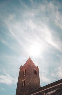 Low angle view of building against sky