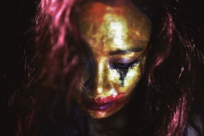 Close-up of young woman