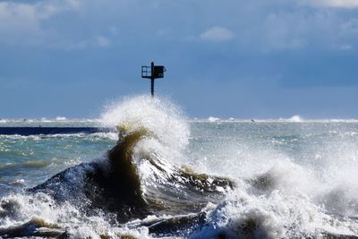 Scenic view of sea against sky