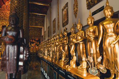 Statue of buddha outside building