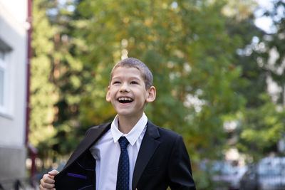 Portrait of a smiling boy