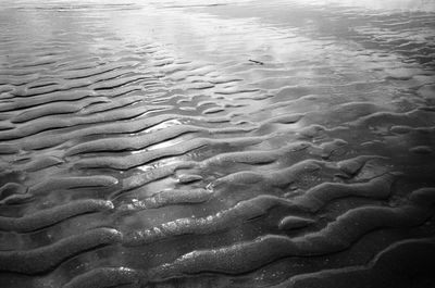 Full frame shot of wet sand