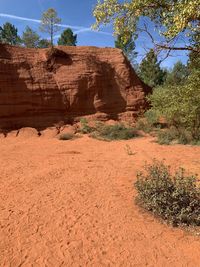 View of rock formations