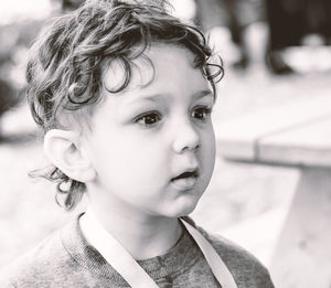 Close-up portrait of cute baby