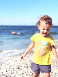 Boy on beach