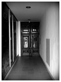 Empty corridor of building