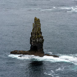 Rock formation on sea shore