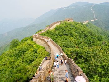 People at great wall of china