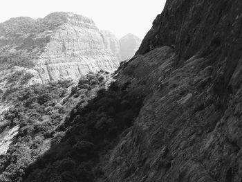 Scenic view of rocky mountains against sky