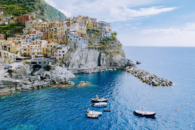 Panoramic view of sea against sky