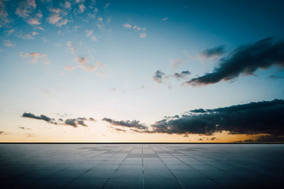 Scenic view of dramatic sky during sunset