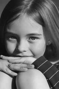Close-up portrait of baby girl