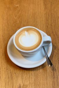 Coffee cup on table