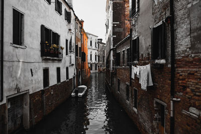 Canal amidst buildings in city