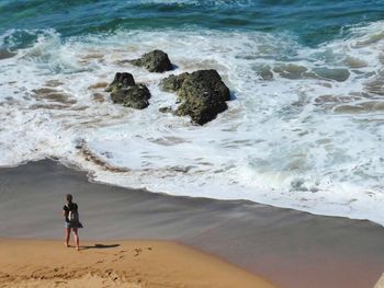 Man standing on beach