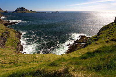 Scenic view of sea against sky